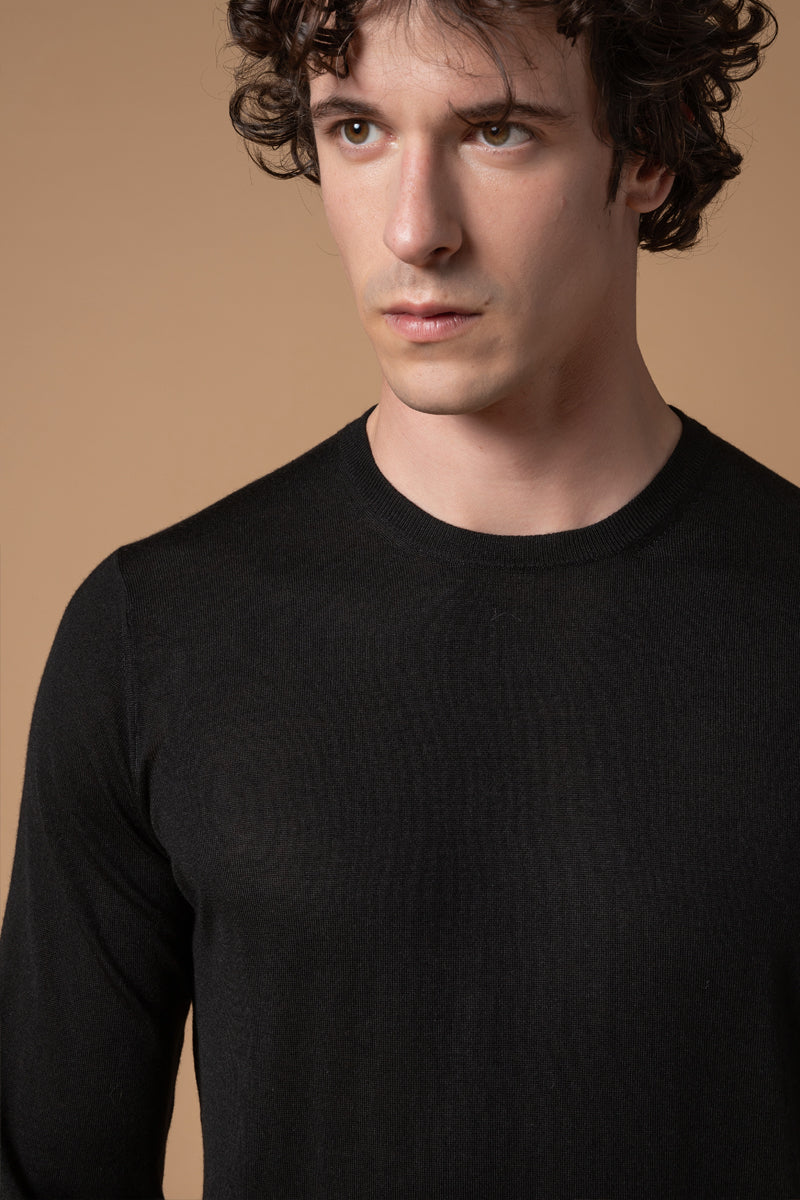 Girocollo "365" Lana Seta Cashmere