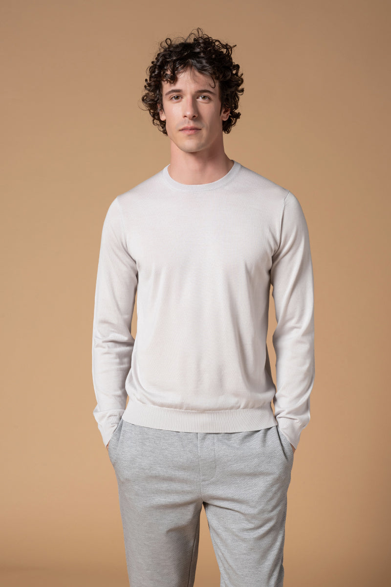 Girocollo "365" Lana Seta Cashmere
