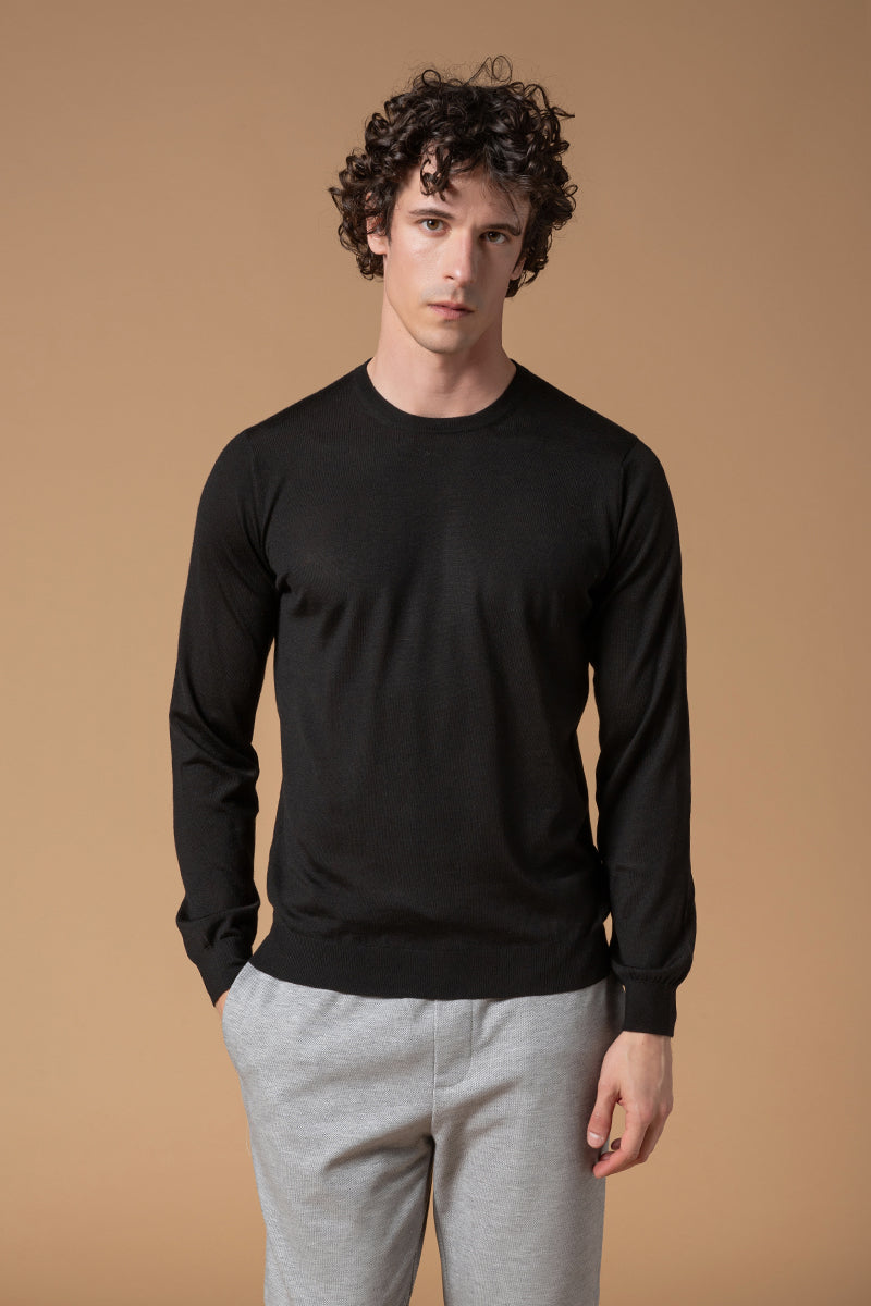 Girocollo "365" Lana Seta Cashmere