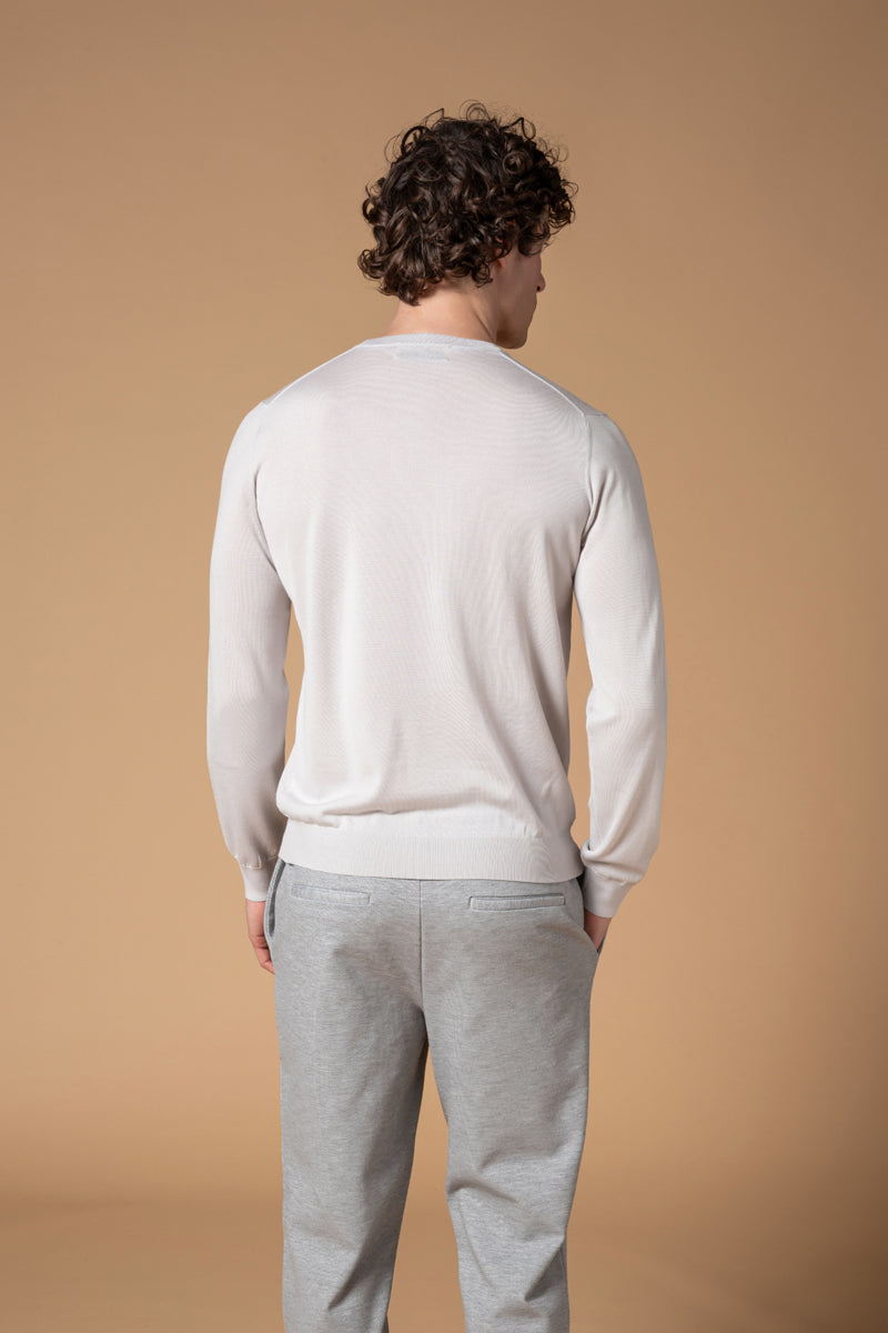 Girocollo "365" Lana Seta Cashmere