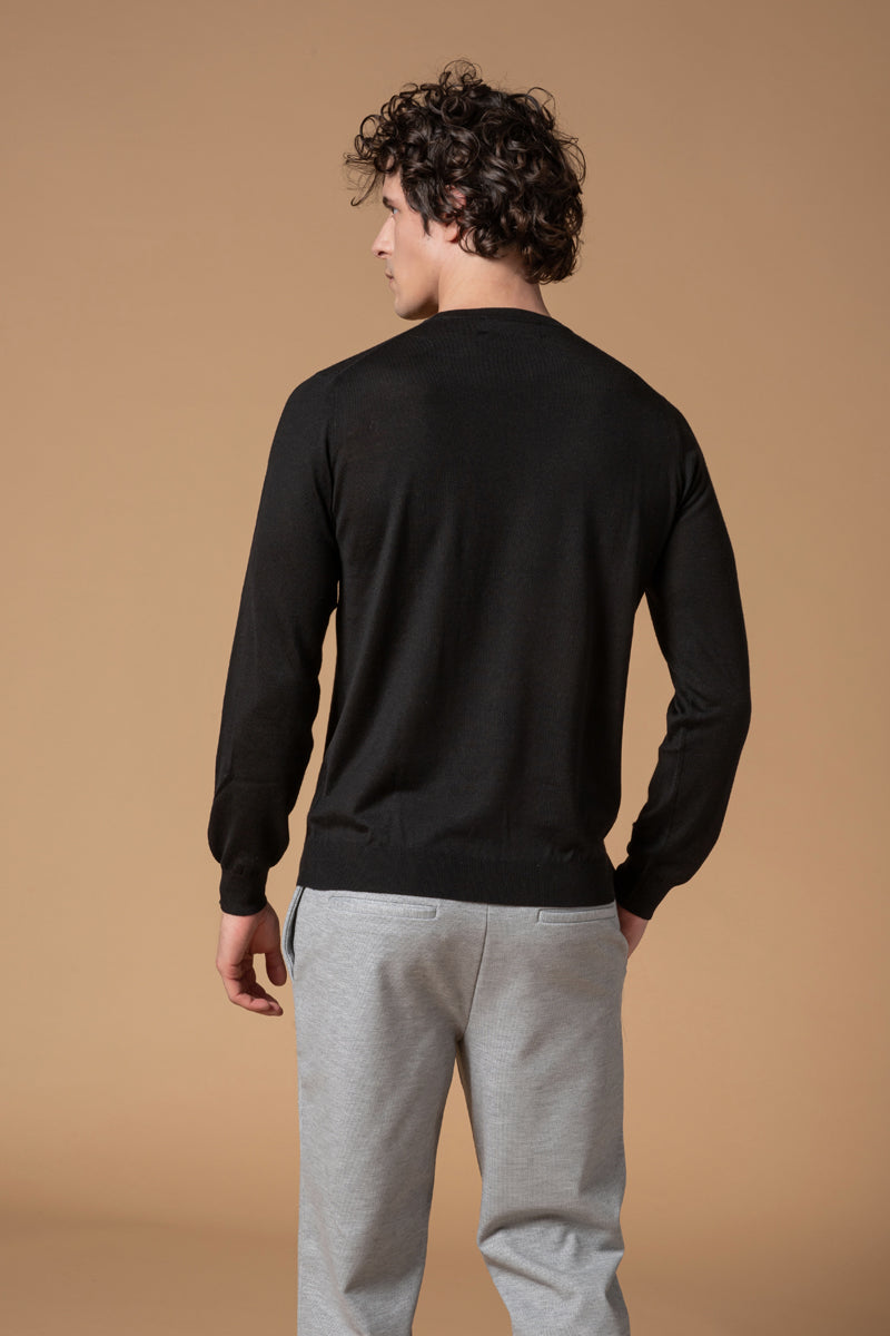 Girocollo "365" Lana Seta Cashmere