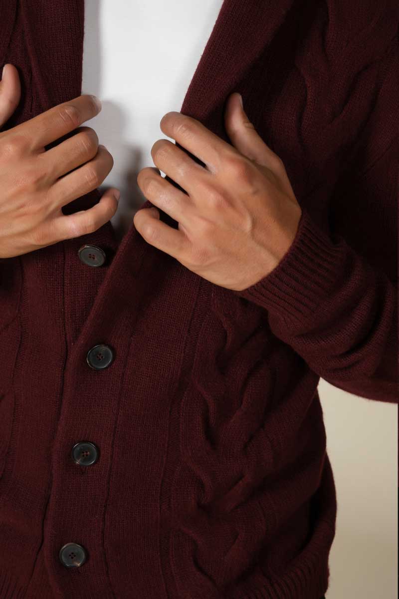 "Alain" cardigan Cashmere blend