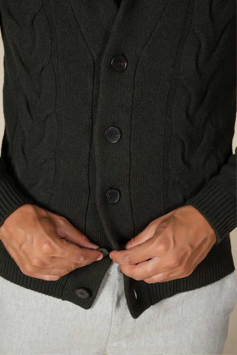 "Alain" cardigan Cashmere blend
