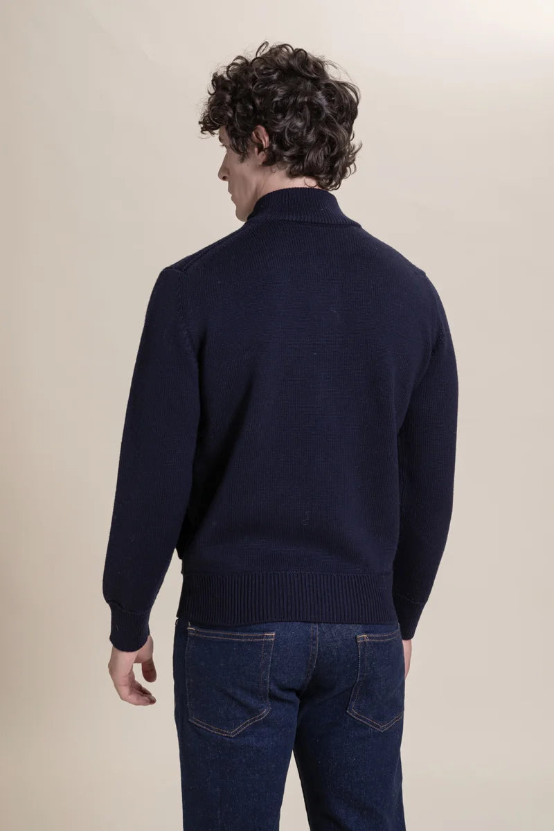 Cardigan con bottoni 100% Merino