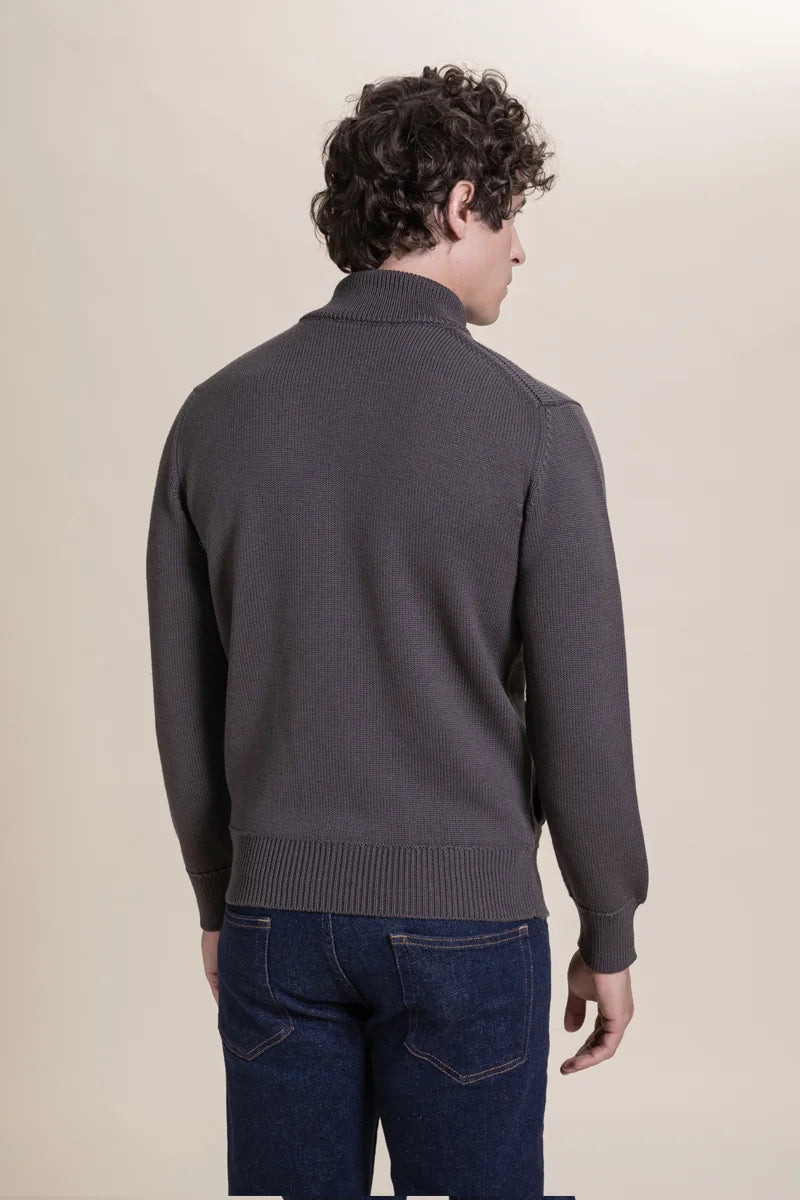 Cardigan con bottoni 100% Merino