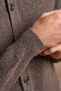 Cardigan con bottoni mouliné