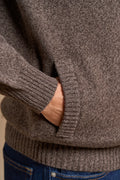 Cardigan con bottoni mouliné