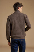 Cardigan con bottoni mouliné