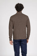 Cardigan con bottoni mouliné