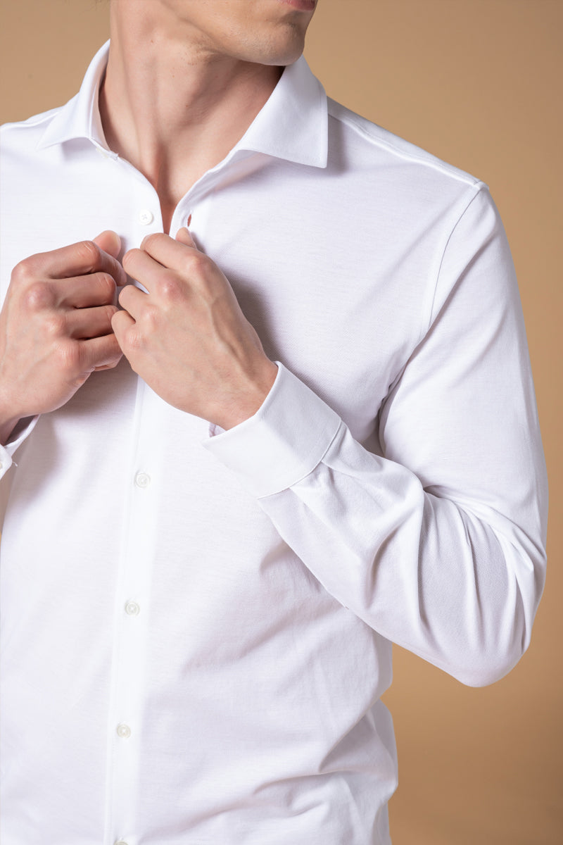 Camicia piquet 100% Filo di Scozia