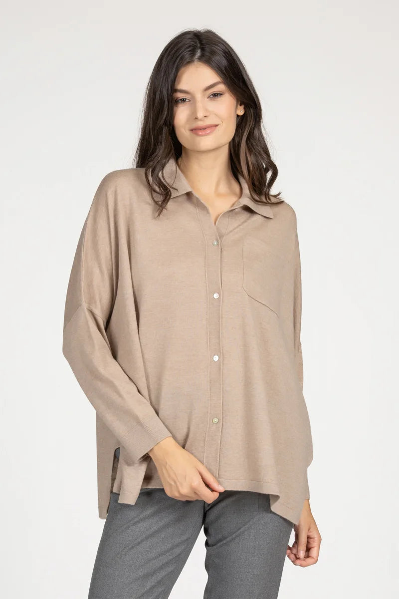 Camicia over 100% Merino