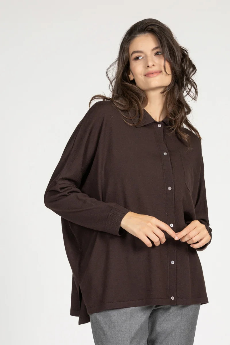 Camicia over 100% Merino