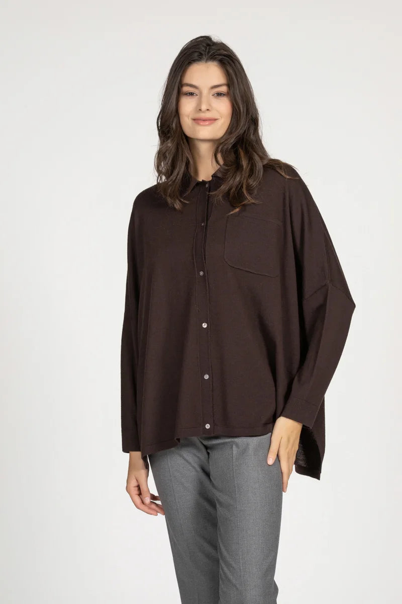 Camicia over 100% Merino