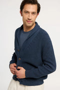 Cardigan sciallato "Luxury Denim"
