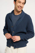 Cardigan sciallato "Luxury Denim"