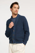 Cardigan sciallato "Luxury Denim"