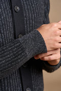 Cardigan con colletto a camicia