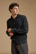 Cardigan con colletto a camicia