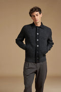 Cardigan con colletto a camicia