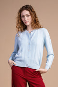 Cardigan in Cotone e viscosa