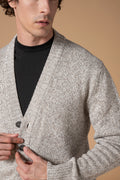Cardigan mouliné Cotone Seta
