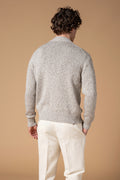 Cardigan mouliné Cotone Seta