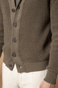 Cardigan punto perlato 100% Cotone