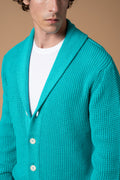 Cardigan punto perlato 100% Cotone