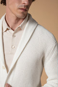 Cardigan punto perlato 100% Cotone
