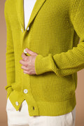 Cardigan punto perlato 100% Cotone