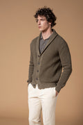 Cardigan punto perlato 100% Cotone