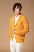 Cardigan punto perlato 100% Cotone