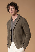 Cardigan punto perlato 100% Cotone