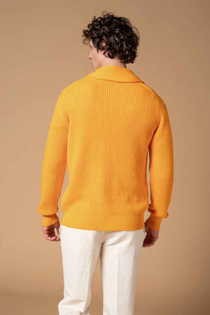 Cardigan punto perlato 100% Cotone