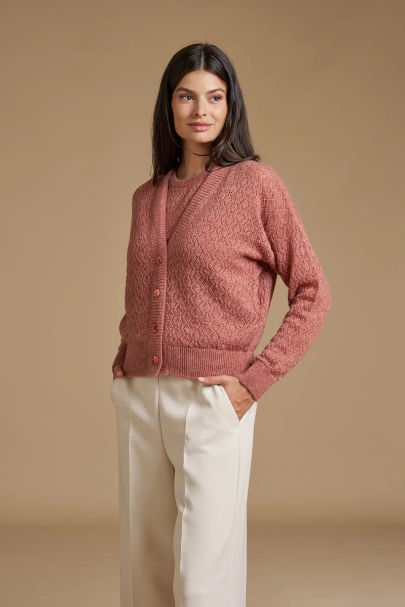 Cardigan a losanghe