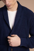Cardigan collo sciallato