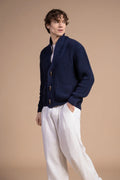 Cardigan collo sciallato