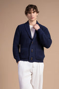 Cardigan collo sciallato