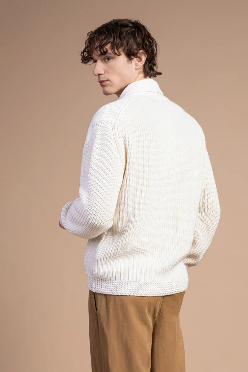Cardigan collo sciallato