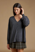 Cardigan V over in Lana Merino