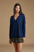 Cardigan V over in Lana Merino