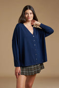 Cardigan V over in Lana Merino