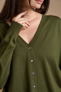 Cardigan V over in Lana Merino