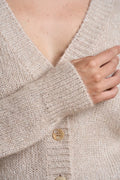 Cardigan con micro pailettes