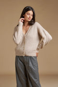 Cardigan con micro pailettes