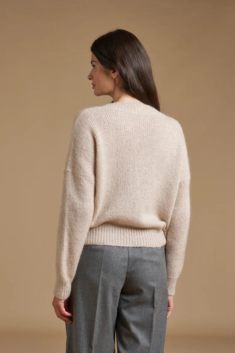 Cardigan con micro pailettes