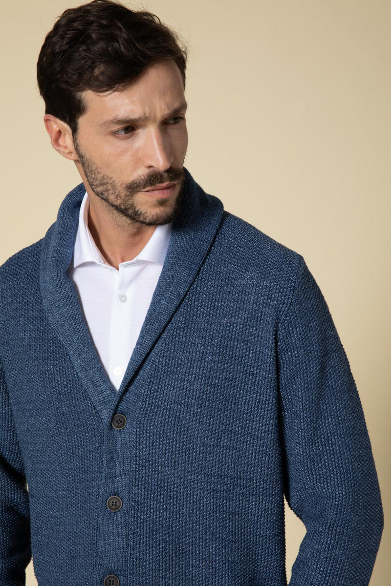 "Charles" cardigan 100% Lino