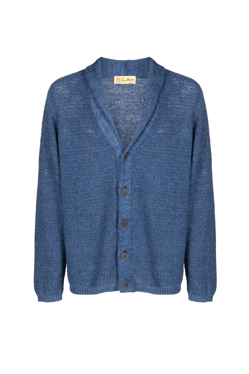"Charles" cardigan 100% Lino