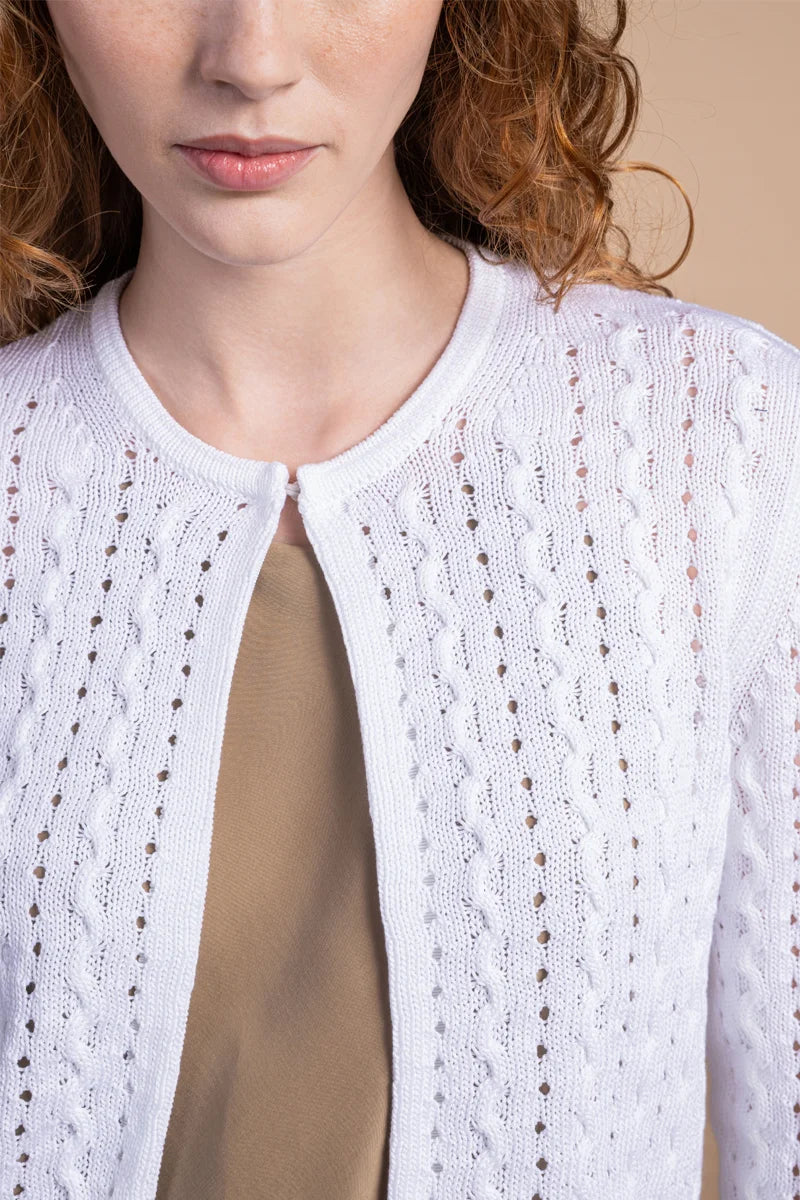 Cardigan punto mosso
