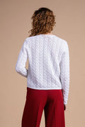 Cardigan punto mosso